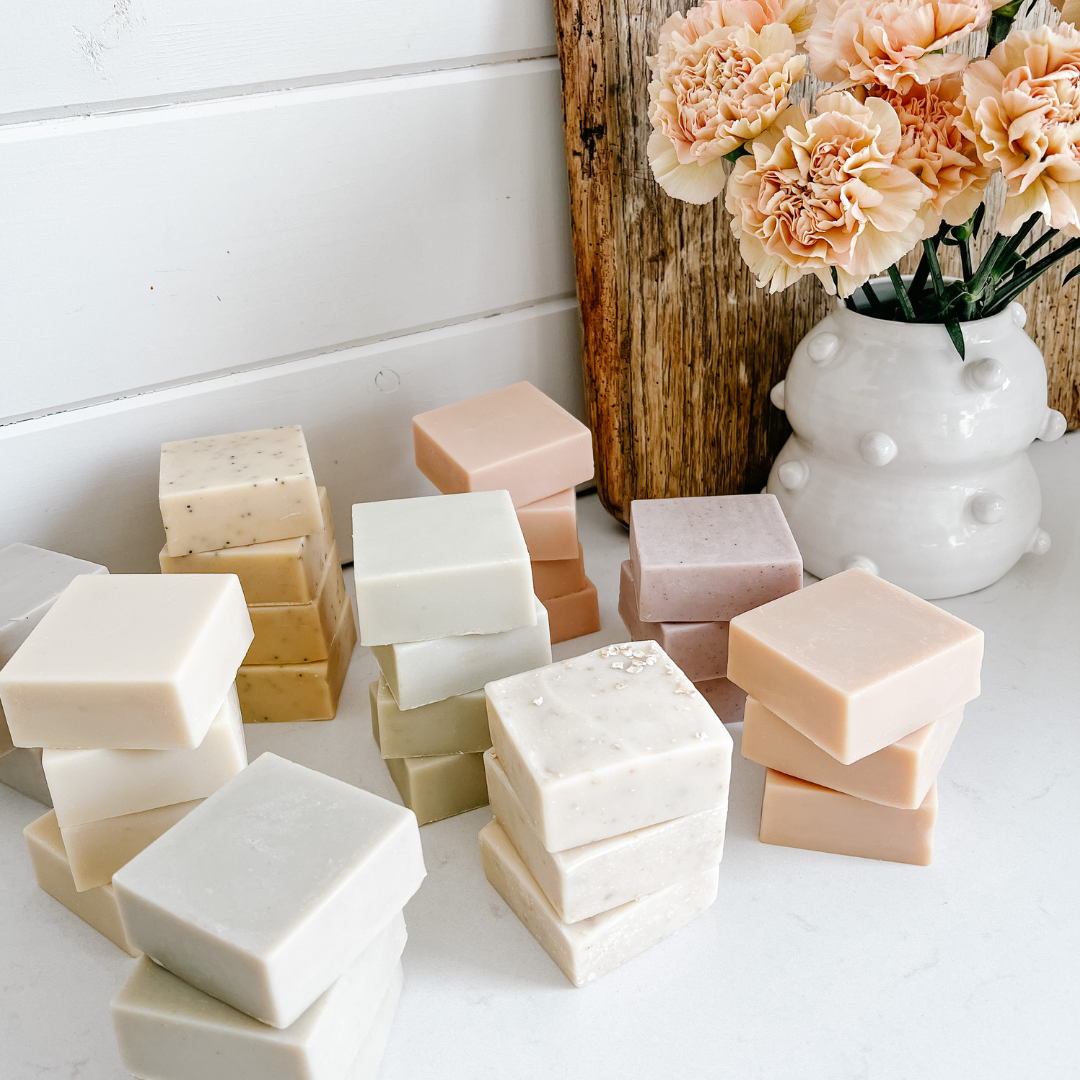 Garden Flowers Square Soap